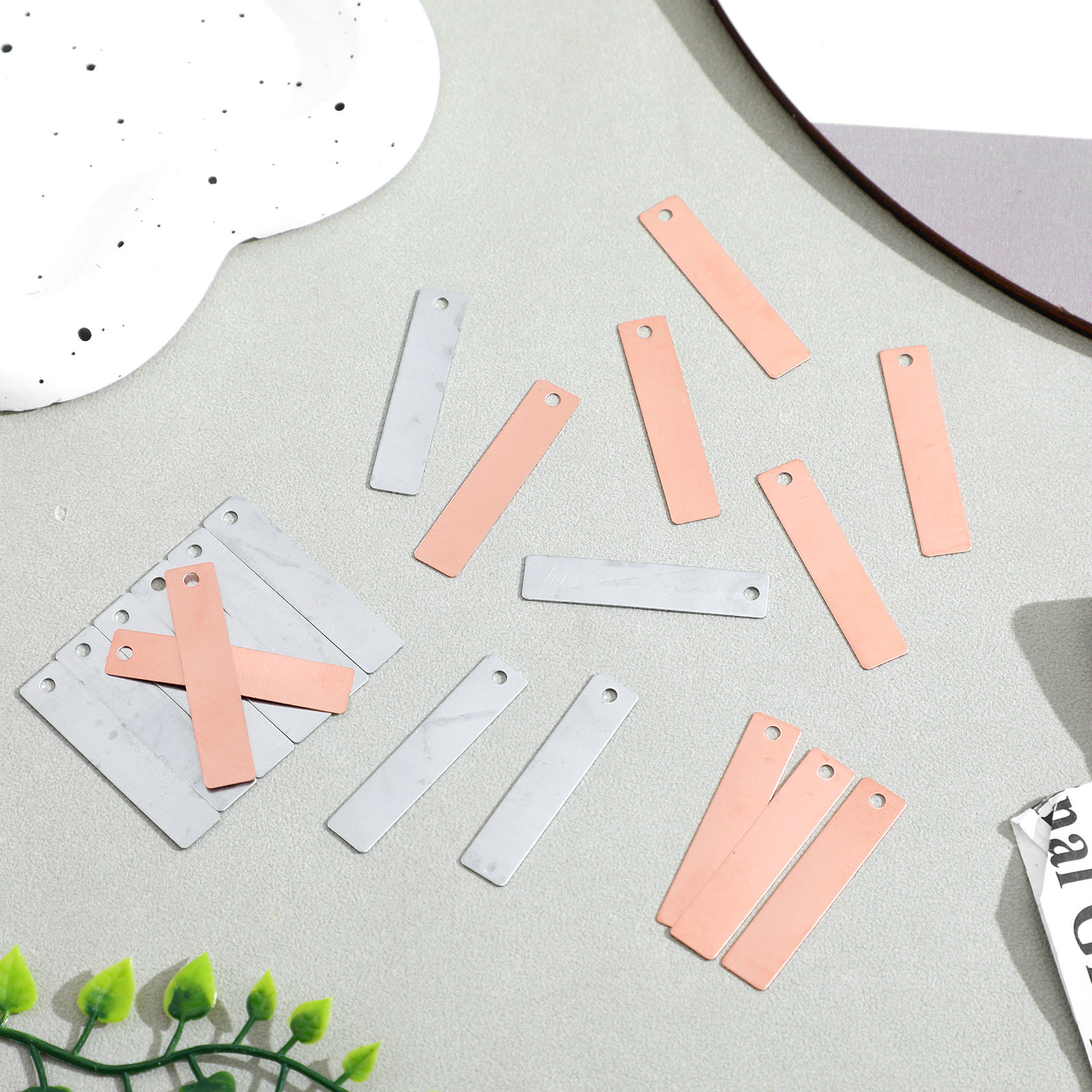 Science Experiment - Copper and Zinc Electrode Sheets for