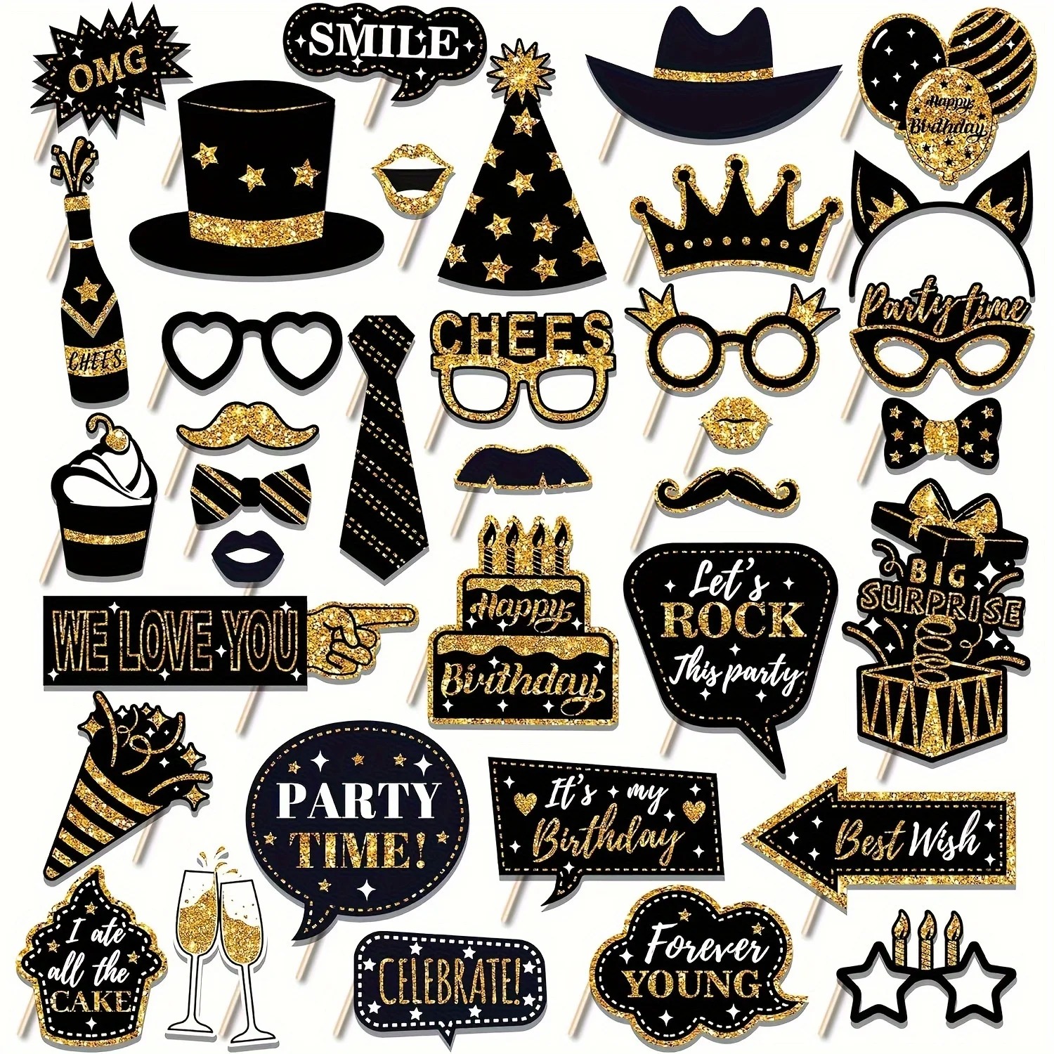 36pcs of Birthday Photo Booth  - Science Of Happiness incelemesi ve fiyatı