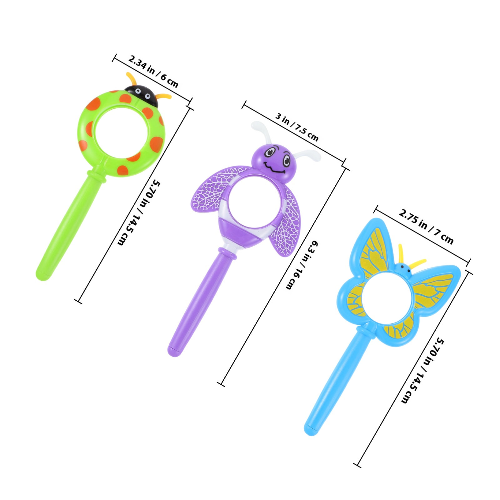 3Pcs Plastic Kids Magnifying G - Science Toys incelemesi ve fiyatı