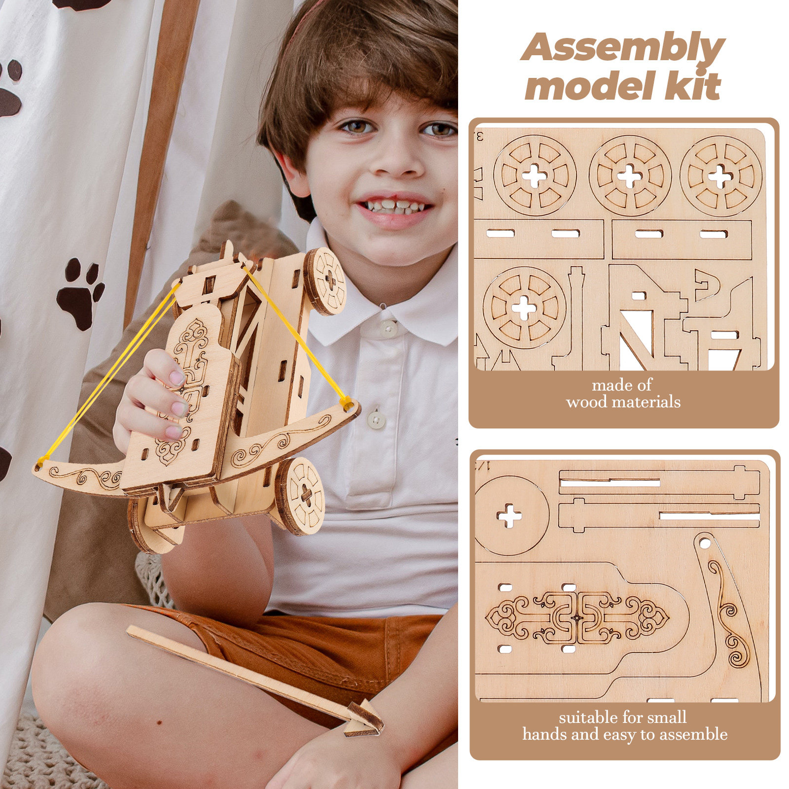 1Set Catapult Chariot Wooden D - Science Experiment incelemesi ve fiyatı