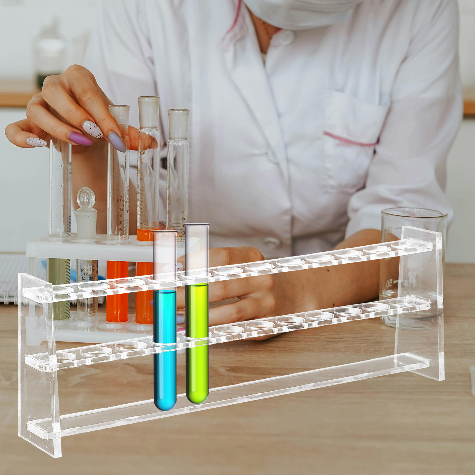 Test Tube Rack Acrylic Transpa - Science Experiment incelemesi ve fiyatı