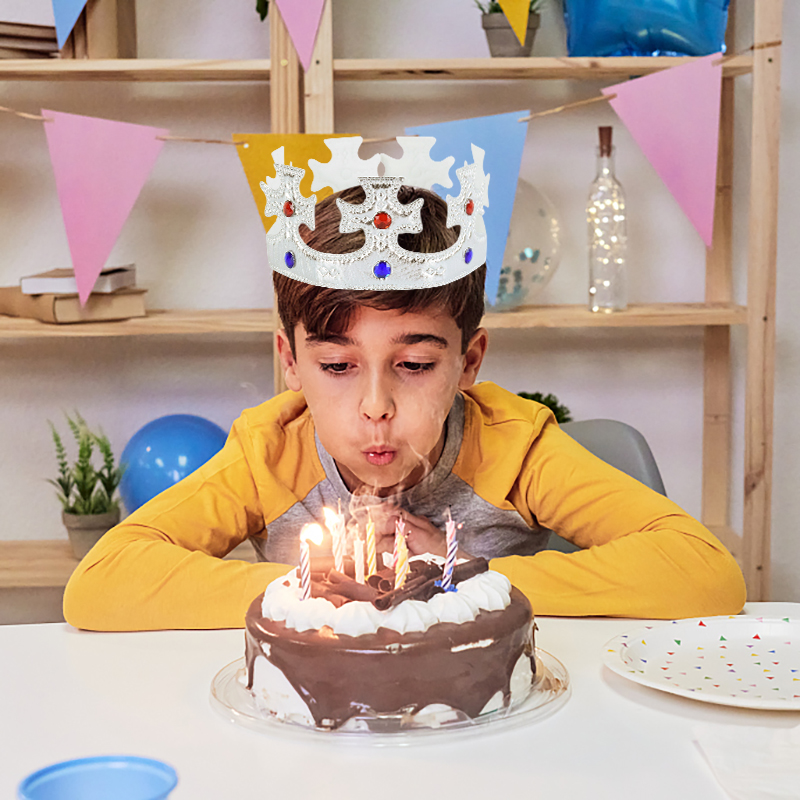 Kids Birthday Hat Gold Silver  - Science Of Happiness incelemesi ve fiyatı
