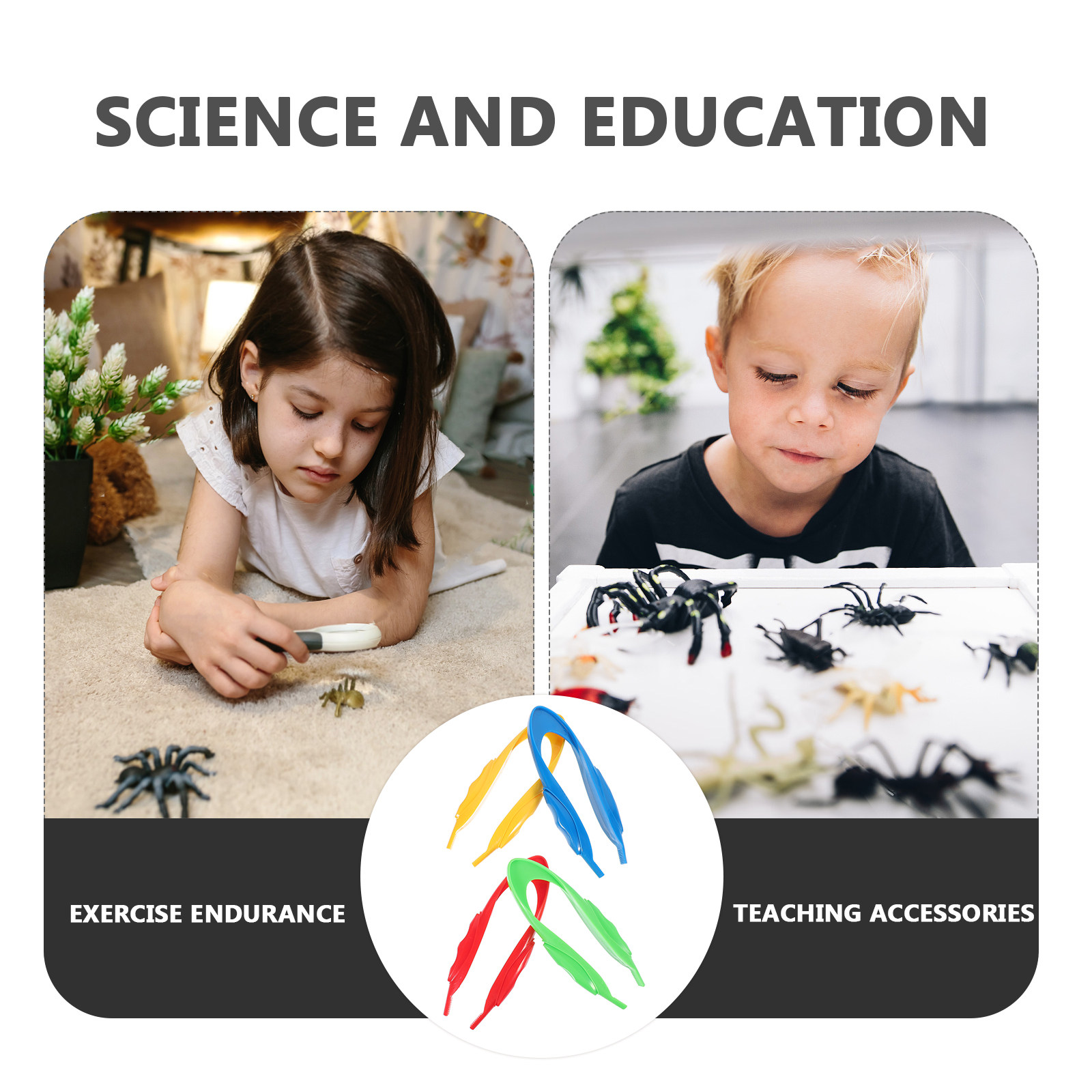 4Pcs Kids Plastic Tweezers Erg - Science Toys incelemesi ve fiyatı