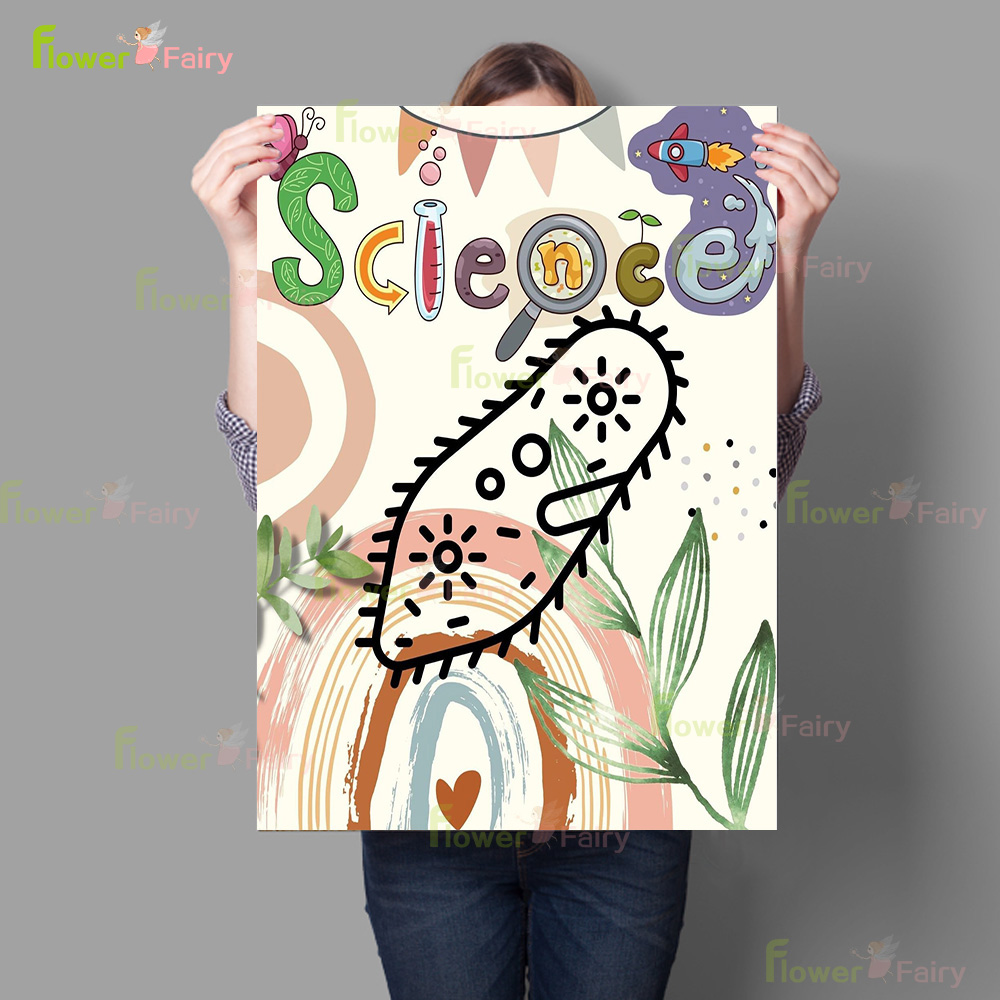 Cartoon Microbiology Watercolo - Science Nursery incelemesi ve fiyatı