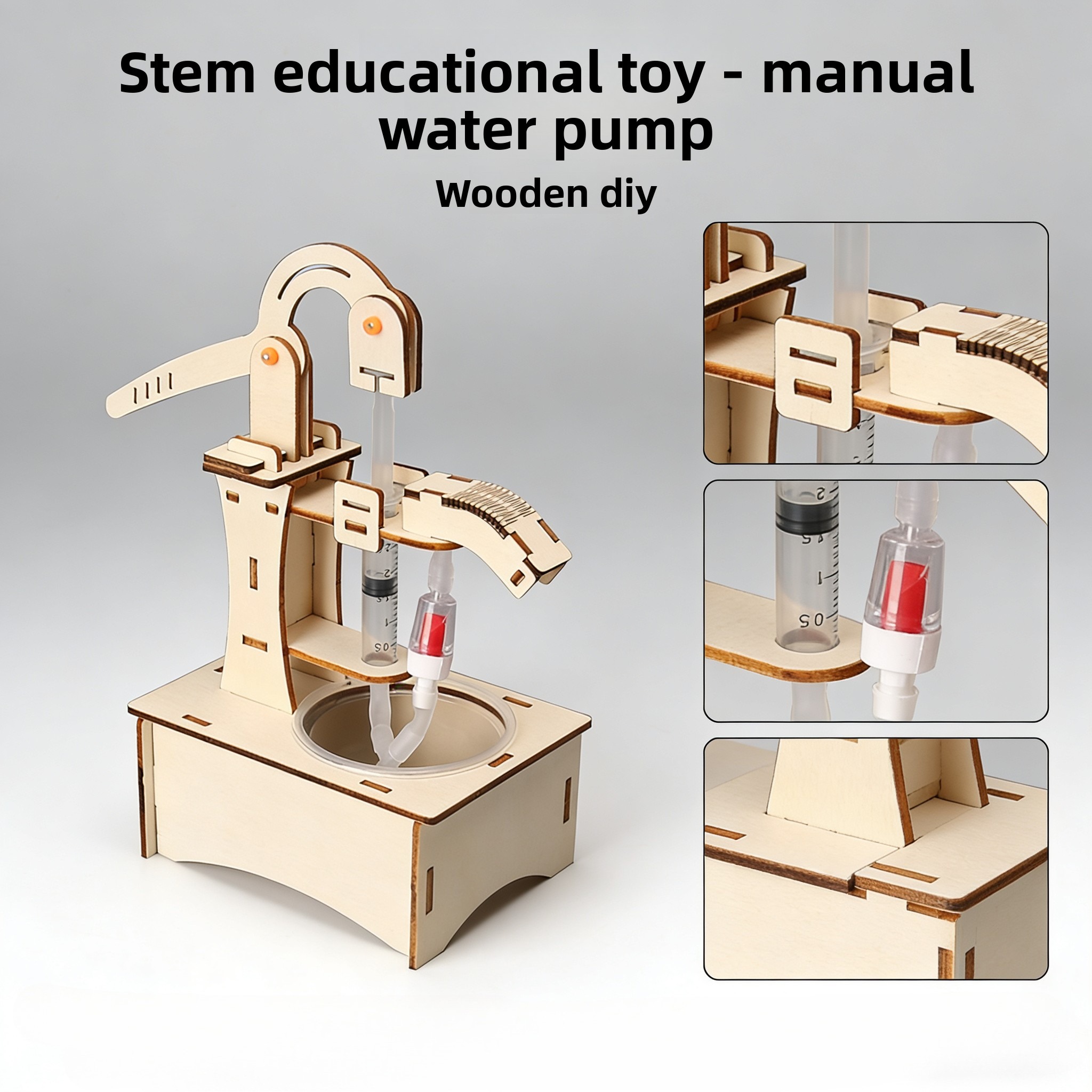 Wooden DIY Hand Pump Well Mode - Science Max incelemesi ve fiyatı
