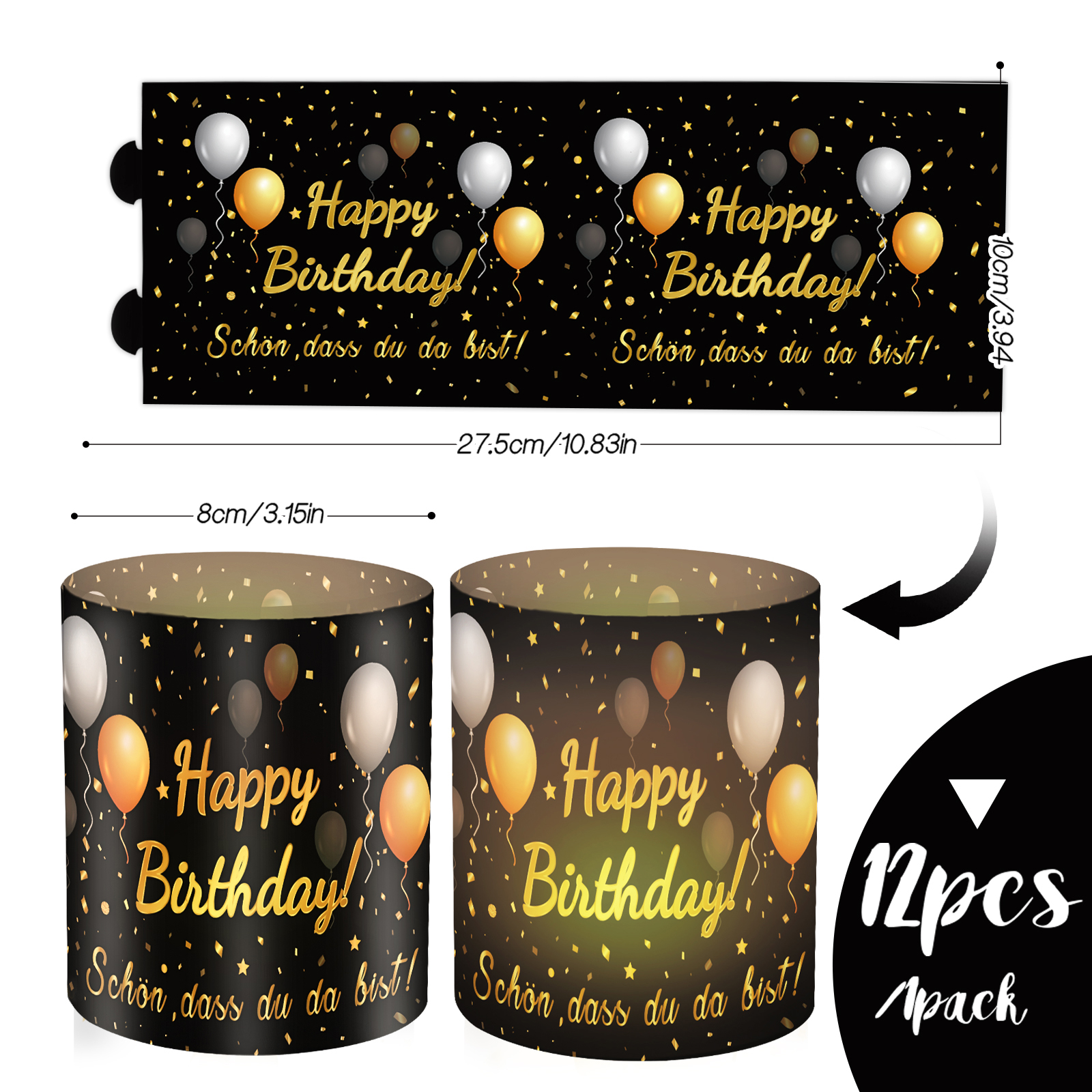 12pcs Happy Birthday Candle Ta - Science Of Happiness incelemesi ve fiyatı